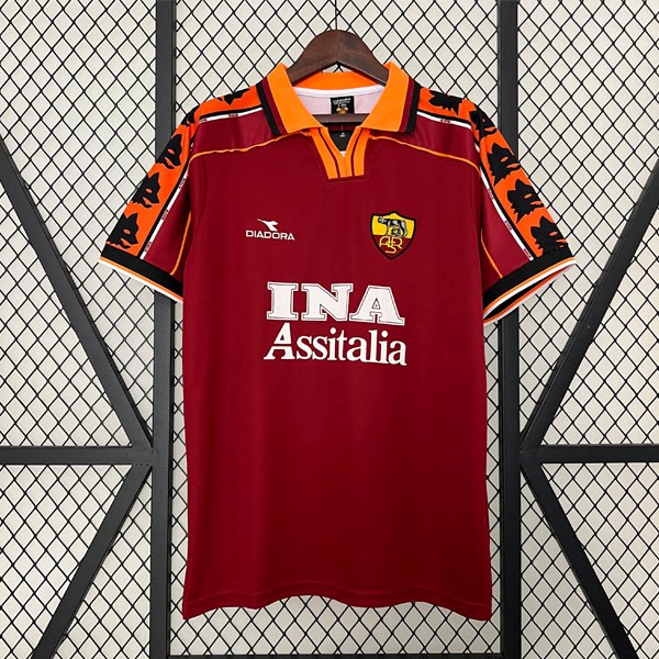 Tailandia Camiseta AS Roma Primera Equipación Retro 1998 1999